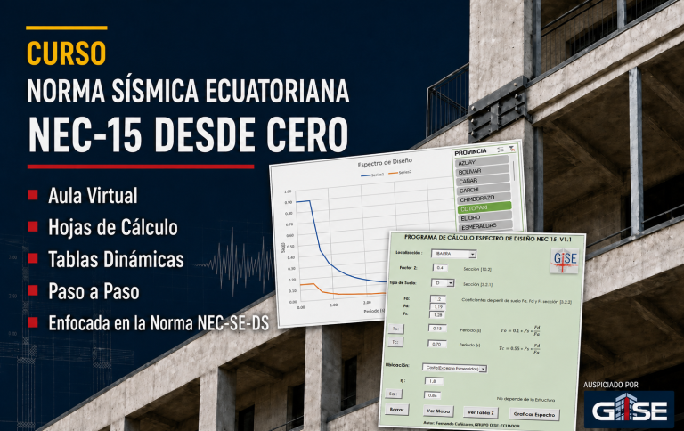 🖥️ CURSO: NORMA SÍSMICA ECUATORIANA NEC-15 DESDE CERO